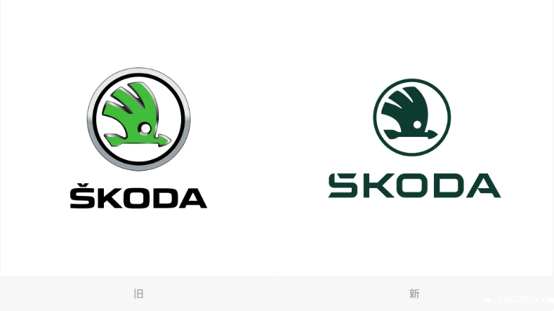斯柯达启用新LOGO